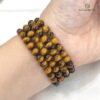 Vòng tay đá mắt hổ 7 li nâu vàng
