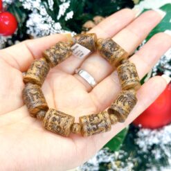 Vòng trầm hương từ thiên nhiên - Ngọc Trầm Hương Vòng Đơn trầm dó CNC 12li (2)