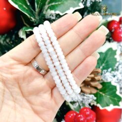 Chuỗi bạch Ngọc bánh xe 6 li tự nhiên
