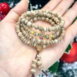 Vòng trầm hương từ thiên nhiên - Ngọc Trầm Hương Chuỗi trầm Tốc chỉ dầu 4 li 216 hạt tự nhiên Việt Nam (1)