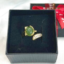 Nhẫn hồ ly Ngọc Bích tự nhiên