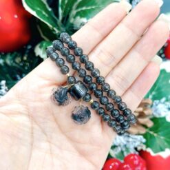 Chuỗi Thạch anh tóc đen 6li tự nhiên (1)