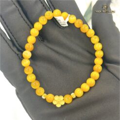 Vòng tay đá Mắt hổ 6 li tự nhiên (vàng)