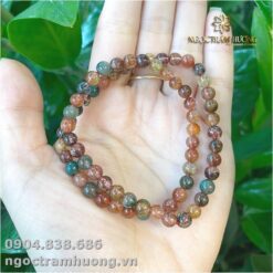 Chuỗi thạch anh tóc tam tài 6 li quấn 2 vòng (1)